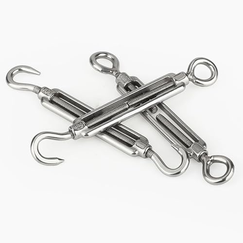 Tensores OO de Acero Inoxidable 304, Tensionador para Cables y Alambres, Uso en Riggería, Cercas y Marino, tamaño M6 miniatura 4