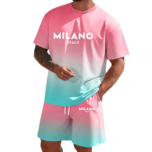 Survêtement homme 2 pièces avec t-shirt et short décontracté