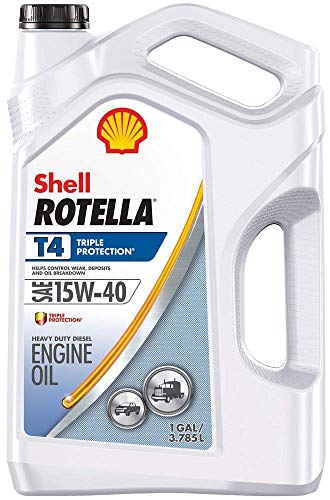 Shell Rotella 550019913-3PK T Triple Protection 15W-40 Heavy Duty Diesel Engine Oil - 1 Gallon (Pack of 3)