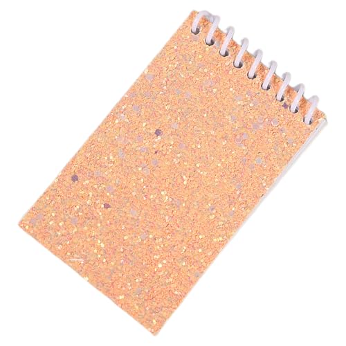 Twin-Wire Binding Notepads 20 Sheet Unlined Pocket Notepads Wirebound with Sequins Covers for Writing Drawing Colorful Notebooks