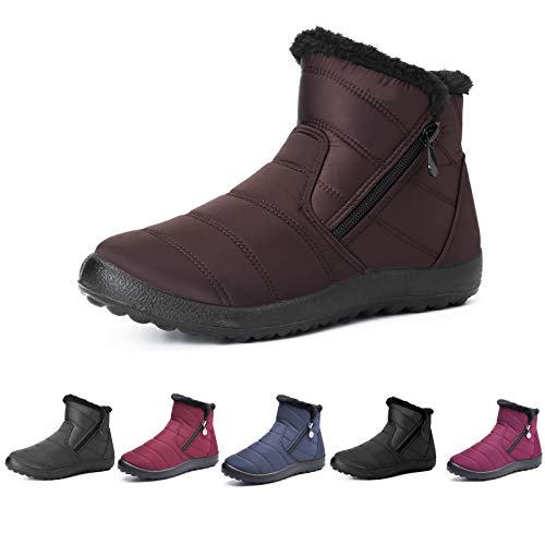 Botas de Nieve para Mujer,Camfosy Botines de Invierno Impermeables Piel Interior cálida...
