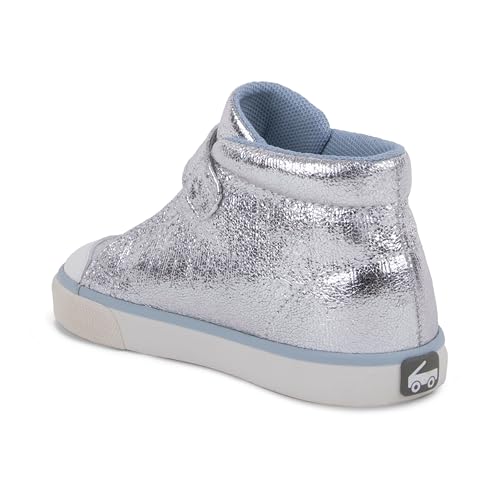 See Kai Run Basics - Drew High Top Sneaker for Kids, Silver, 122