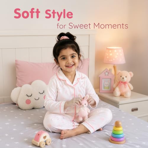 Image of LuvLap Boys & Girls Night Suit Regular Fit 100% Cotton Full Sleeve Nightsuit