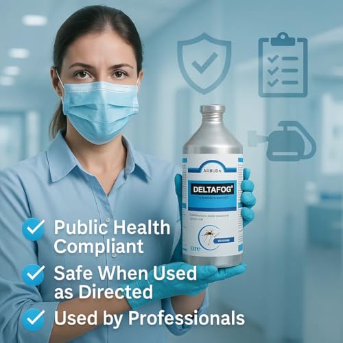 Image of Delta Fog Mosquito Fogging Machine Liquid - 1 Litre | Compatible with Thermal Foggers | Effective Mosquito & Insect Control