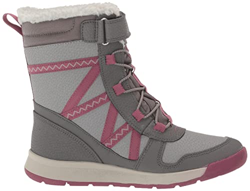 Merrell Snow Crush 2.0 Waterproof Boot, Grey/Berry, 4 Us Unisex Big Kid #TOP5