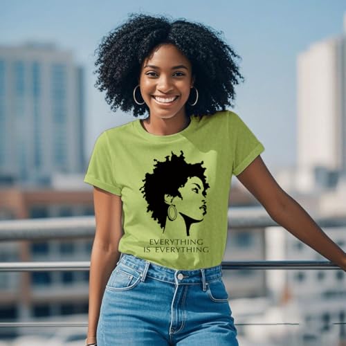 Image of Black History Shirts Black Graphic tees for Men and Women, Magic Fashion Afro American Natural Hair Vintage Melanin T-Shirts