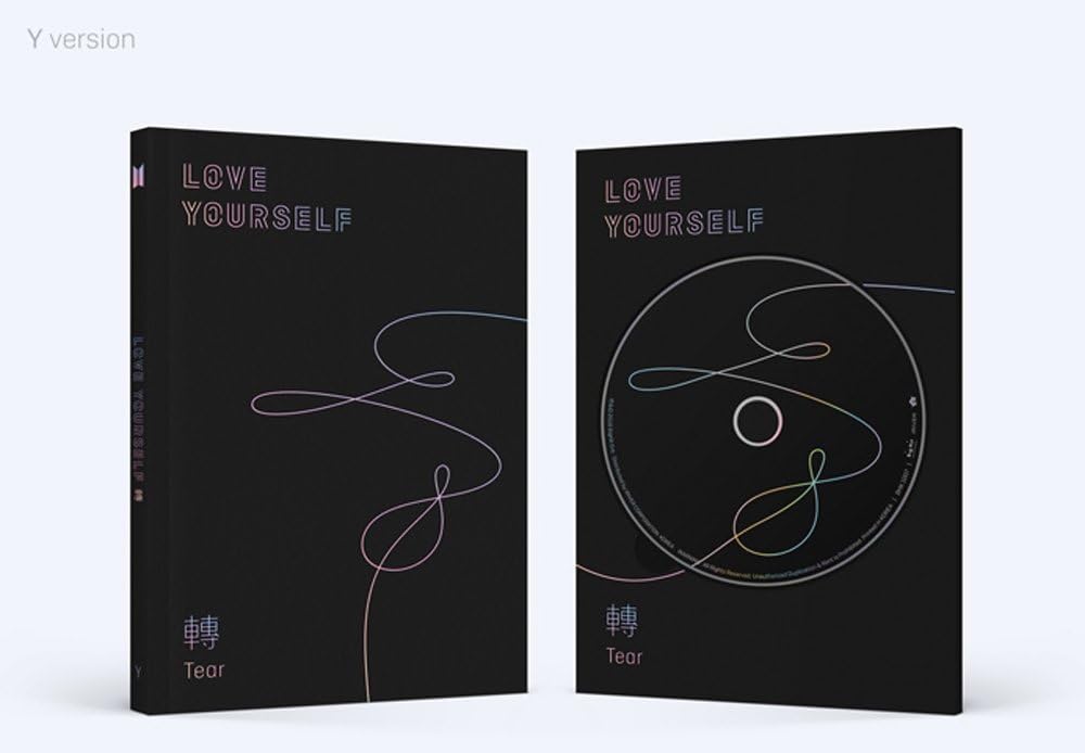 BTS Love Yourself Tear (Y Version) Bangtan Boys Album CD+Photobook+Mini Book+Photocard+Standing Photo+Gift (Extra BTS 6 Photocards and 1 Double-Sided Photocard Set)