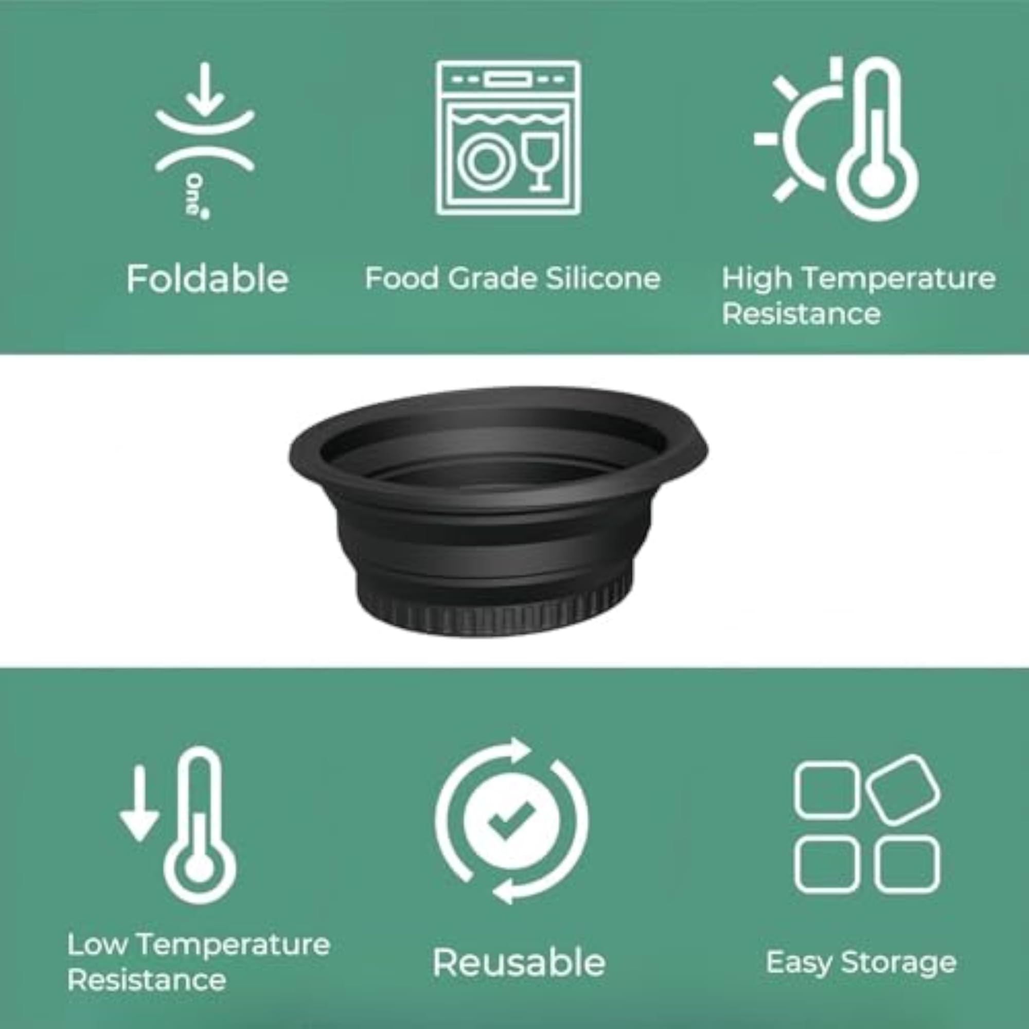 Silicone Ice Face Bowl with Built-In Ice Tray
