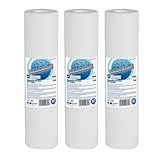 3 cartuchos de filtro de polipropileno fundido de 5 micras de 10 x 2.5...