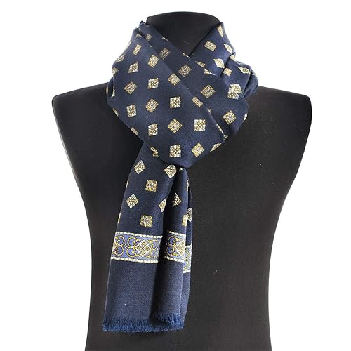 Wool Scarf for Men 11x55'' (27x140 cm) 100% Wool Men’s Shawl2