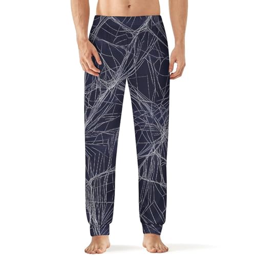 Spiders Silks Pattern Breathable Mens Pajama Pants Lounge Sleep PJ Bottoms Sleepwear Jogger