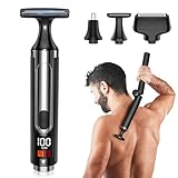 NUBACK Electric Back Shaver for Men, 3 in 1 Mens Back Shaver, Cordless Back Hair Trimmer for Men with Extendable Long Handle, Self-Service Body Groomer Razor with Wider Blade