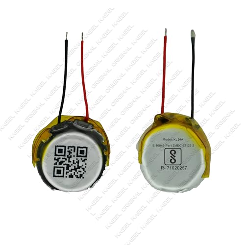 KAEEL ORIGINAL Universal Round Battery Pack of 2 for Xiaomi, Redmi, Oneplus Oppo, Vivo Realme, Samsung and Others Earbuds 3.7V- 55mAh (for Portronics)