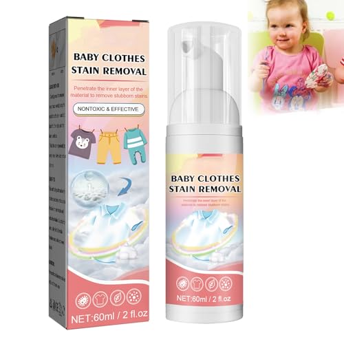 KOAHDE Productos de Limpieza Ropa de Bebe,Espuma Quitamanchas Ropa de Bebé,Detergente Suave Ropa de Bebé,Detergente Ropa Bebé,Detergente Lavadora para Ropa de Bebé,Quitamanchas Para Ropa Bebé