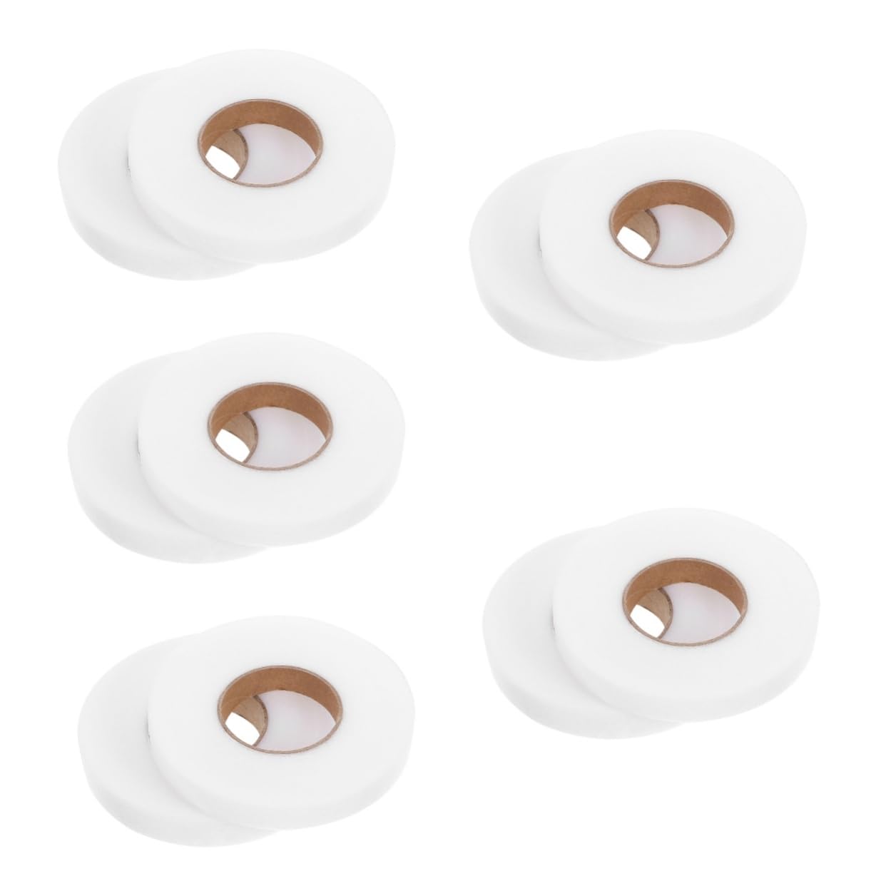 Operitacx 5 Juegos Entretela Fusibles Tela Adhesiva Cortinas Led Cinta De Costura Para Tela Cinta De Doble Cara Para Cinta Para Dobladillo Sin Coser Paño 2 Rollos * 5