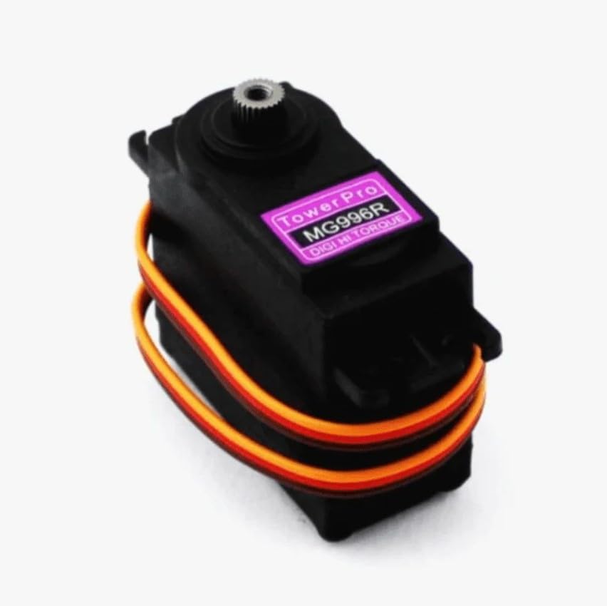 Image of Robocraze MG996R TowerPro MG996R Servo Motor | High Speed Metal Gear Servo with 11kg /cm Torque for Robotics, RC Vehicles & Automation Applications - (Pack of 2)