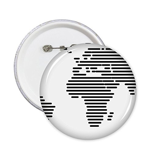 Badge rond motif carte du monde pour customiser facilement vos vêtements sombres XL