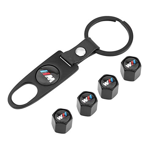 BFHCVDF Aluminum Alloy Matte Valve Cover For BMW M 4Pcs Valve Cap + 1Pc Small Wrench Black