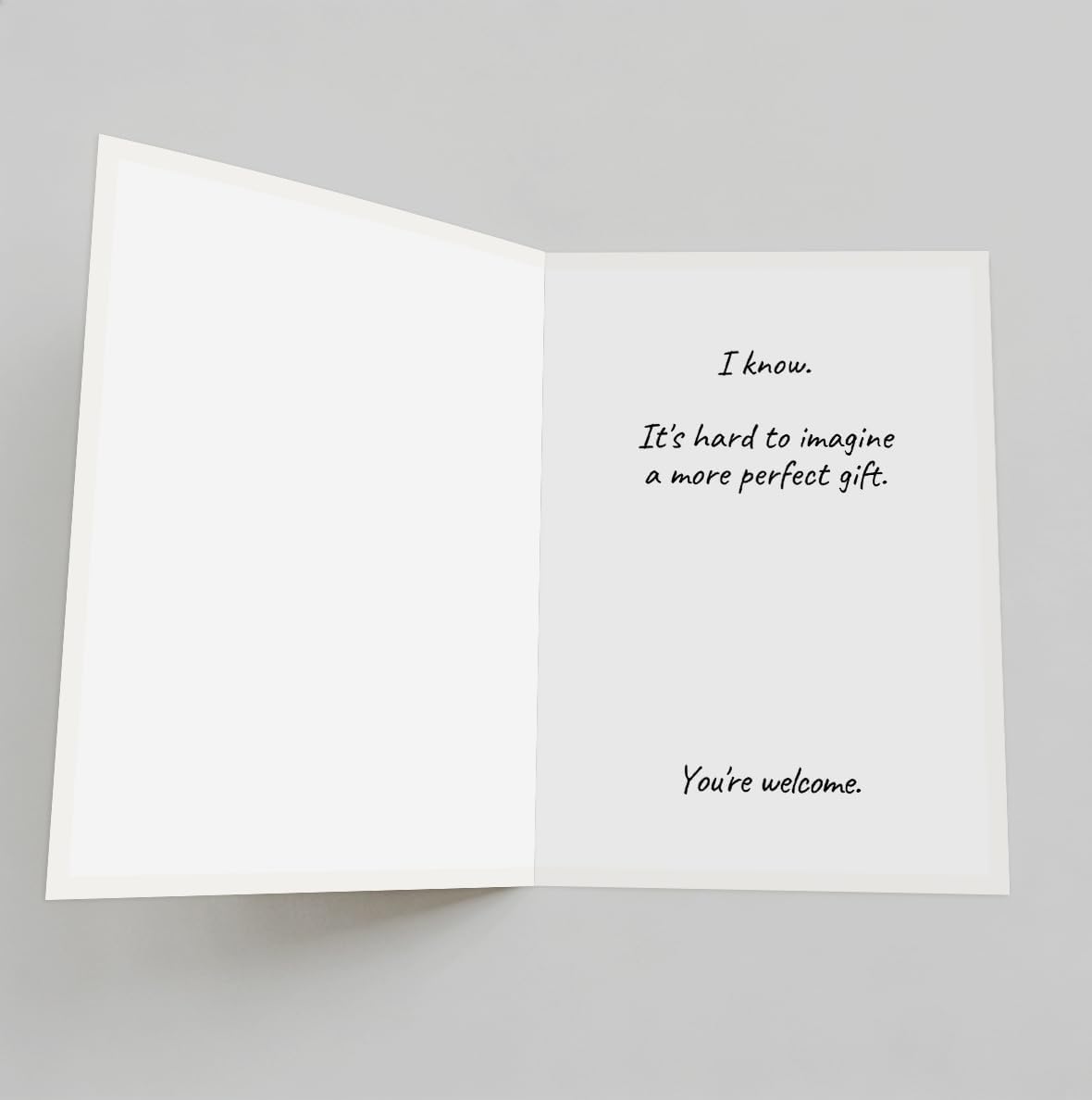 Funny Birthday Card, Birthday Card for Her Him, Humorous Birthday Gift, Printed Message Inside, with Red Envelope and Gold Seal Sticker