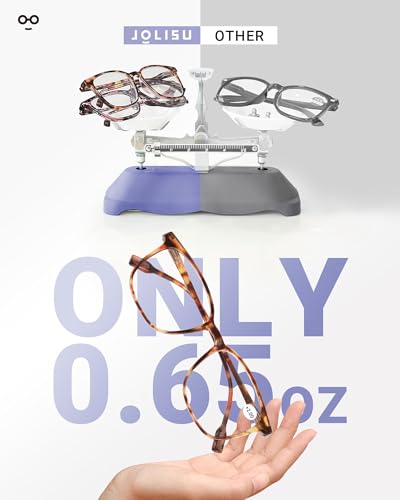Image of JOLISU 5-Pack Ultra-Light Slim Frames Reading Glasses for Women - Readers for Women, Spring Hinges and Blue Light Protection