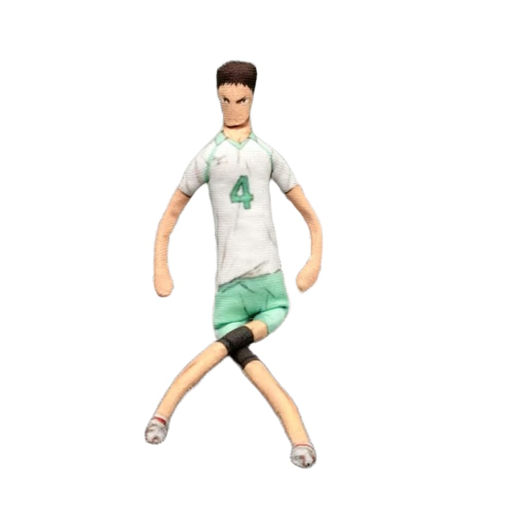 Xinchangda Iwaizumi Hajime Plush Figurine Anime Iwaizumi Hajime Plush 28cm Funny Soft Padded Figure Active Joint Figure Decoration Gift