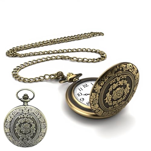 Menibeuty Reloj De Bolsillo Hombre Vintage con Cadena,...