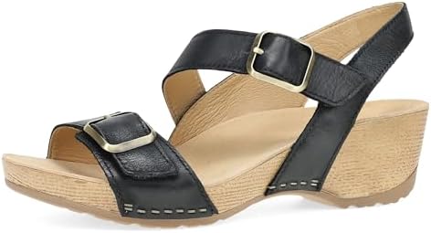 Dansko Trinity Wedge Sandal for Women – Contoured Footbed for All-Day Comfort and Support – Hook & Loop Strap with Buckle Detail – Lightweight Rubber Outsole Dansko Trinity Wedge Sandal for Women – Contoured Footbed for All-Day Comfort and Support – Hook & Loop Strap with Buckle Detail – Lightweight Rubber Outsole