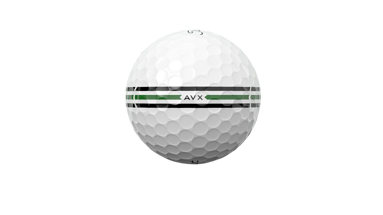 Titleist AVX Golfbälle 12er Packung AIM 360 weiß:Volle 360-Grad-Ausrichtung für präzise Ausrichtung und niedrig fliegenden Ballflug