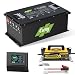 48V 150Ah Lithium Golf Cart Battery Metal Case, with 58.4V 18A LiFePO4 Battery Charger, Mobile APP, Touch Monitor, Built-in 200A BMS, Perfect for Golf Carts ATV Lawn Mower RV