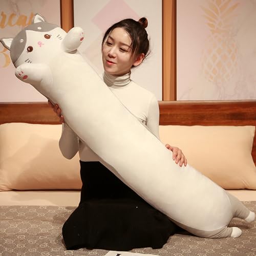 抱き枕 ロングクッション 100cm 動物縫いぐるみ ねこ 犬 兎 黒猫 ふわふわ 高弾力 ロングピロー 円筒 円柱 体長い かわいい 女の子 そば枕 足まくら 頚椎サポート 人間工学設計 腰当て かわいい 丸洗い 昼寝
