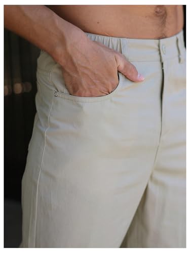 OYOANGLE Men's Straight Leg Pants Casual Flat Front Dress Pants Work Business Casual Slack Trousers4