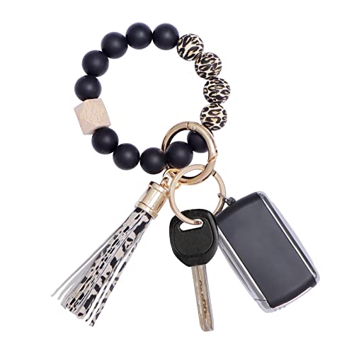 AOKSUNOVA Schlüsselanhänger Auto Frauen Schlüsselanhänger Armband Autoschlüsselanhänger mit Perlen Quaste Geschenke für Frauen
