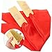 Vaguelly 4-Piece Children’s Red Satin Chinese Allegro Clapper Set Beginner Percussion Instrument for Boys and Girls Professional Kuaiban for Drama and Performance