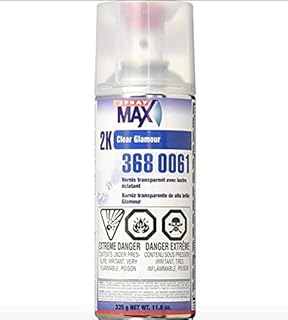 Spray max 1 CASE of (6) CANS USC SPRAYMAX 2K AEROSOL Clear Coat auto Paint Restoration car Paint Supplies