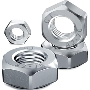 HOLMOL Sechskantmuttern M10 Edelstahl 15 Stück