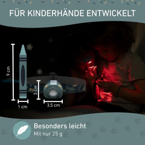 Ledlenser KIDLED4R Kinder-Stirnlampe Wiederaufladbar | 3 LED-Farben und Blinkmodus, Leichtgewicht 25 g, inkl. Taschenclip… – Ansicht 4
