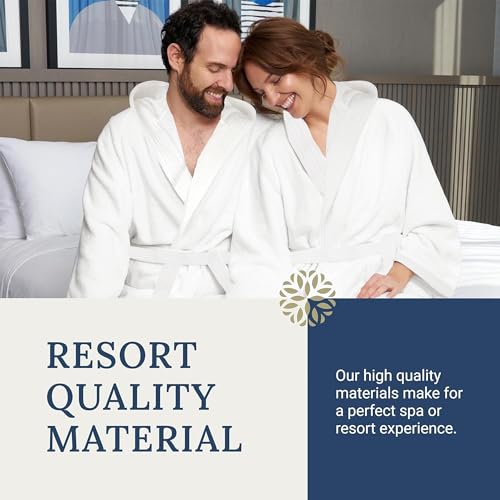 Kaufman Velour Kimono Robes with Hood Option | Personalized & Monogramed | Unisex 100% Cotton Spa Bathrobes for Men & Women 6