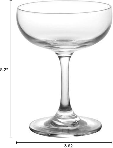 BARCONIC Vaso Coupé de 7 onzas (caja de 4)