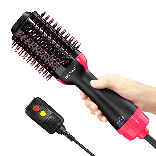 HAUSBELL Hair Dryer Brush, Hot Air Brush, Multifunctional Hair Dryer and Volumizer, Negative Ions Blow Dryer Brush for Hair Dryer, Curler, Straightener and Styler, Brush Hair Dryers, Blow Dry Brush