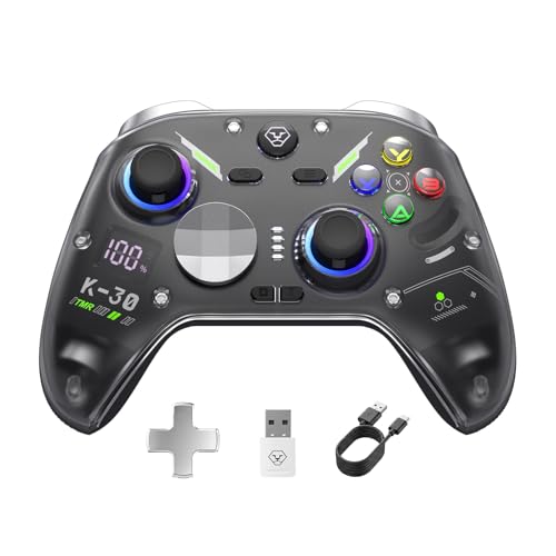 Image of Aolion gaming K30 Wireless Gaming Controller for Switch, PC, iOS & Android, TMR Joysticks (Zero Drift), Hall Effect Triggers, Switchable ABXY Buttons, Back Buttons & RGB Lighting (2026 Upgrade)