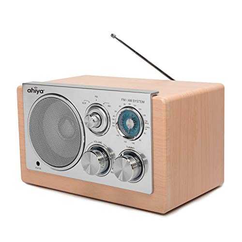 ahiya Wireless Radio Personal AM FM Sound Good Reception Retro Classic Portable Aux