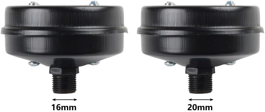 FABULETTA Air Compressor Muffler Intake Filter Silencer, Iron Shell Replacement With 16Mm Or 20Mm Male Thread, Compatible With Small Air Pump And Piston Compressors(20mm)