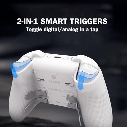 Image of GuliKit KK3 MAX Game Controller-Hall Effect Joysticks,Analog & Digital Triggers, 1000HZ Polling Rate,Maglev /HD /Rotory Vibration,Compatible with Switch /PC /Android /iOS, Switch 2 Wake Up