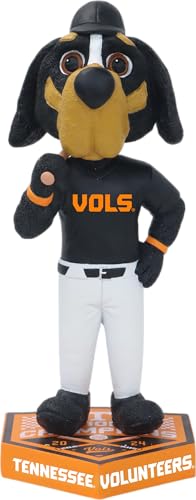 Smokey Tennessee Volunteers 2024 Baseball National Champions Black Bobblehead