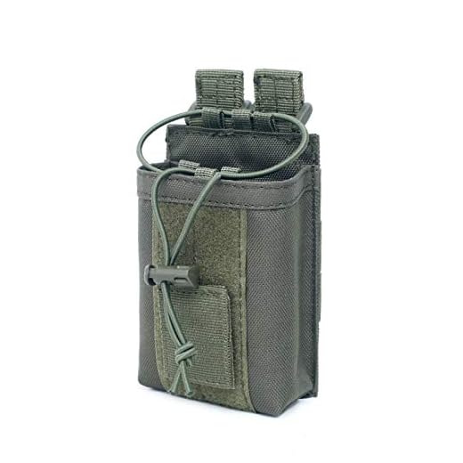 SHI-Y-M-ZDD, Caza al Aire Libre del Paquete de la Bolsa de Nylon táctico Deportes Molle Radio walkie Talkie sostenedor del Bolso mag Bolsillo de la Bolsa (Color : G)