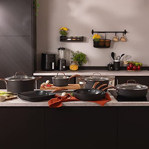 Miniatura 2 de Cecotec Olla Baja Polka Fantasy 28 Low Pot Golden. 28 Cm, Capacidad 7,1 L, Aluminio Forjado, Revestimiento Antiadherente Platinum Plus Teflon, Libre Pfoa, Apta Para Todo Tipo De Cocinas, Tapa