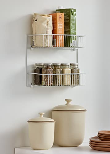 ClosetMaid 8002 2-Tier Wall Rack, 12-Inch Wide, White thumbnail 2