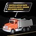 Driven by Battat – 7-Inch Dump Truck Toy with Lights & Sounds, Movable Parts, Construction Vehicle for Boys & Girls, Durable Design, Realistic Details, Gift 3+ Years Toy for Kids