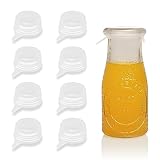 Extra Small Silicone Stretch Lids 1.6 Inch Reusable Silicone Jar Cover to Fit 1.6 Inch to 1.9 Inch Small Jars,Cans,Bottles 8 Pack