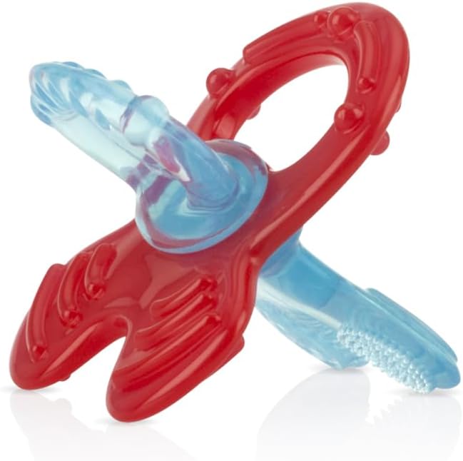 Mordedor e Massageador de Gengiva Infantil em Silicone com Estojo...